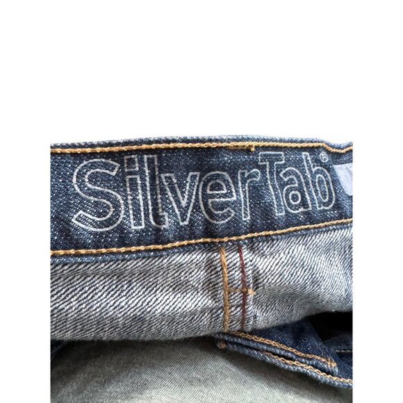 Vintage Levis SilverTab 90s Mens Baggy Jeans W40 L32 Vintage Denim Made In Indon - Picture 3 of 10